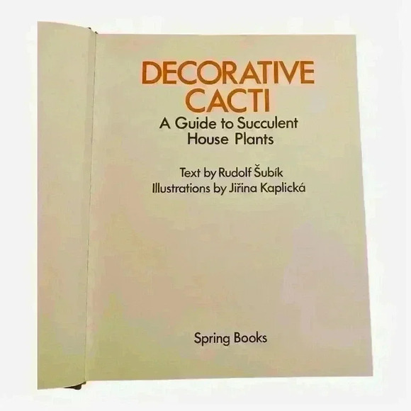 Decorative Cacti Guide to Succulent House Plants Hardcover 1973 - Picture 3 of 9